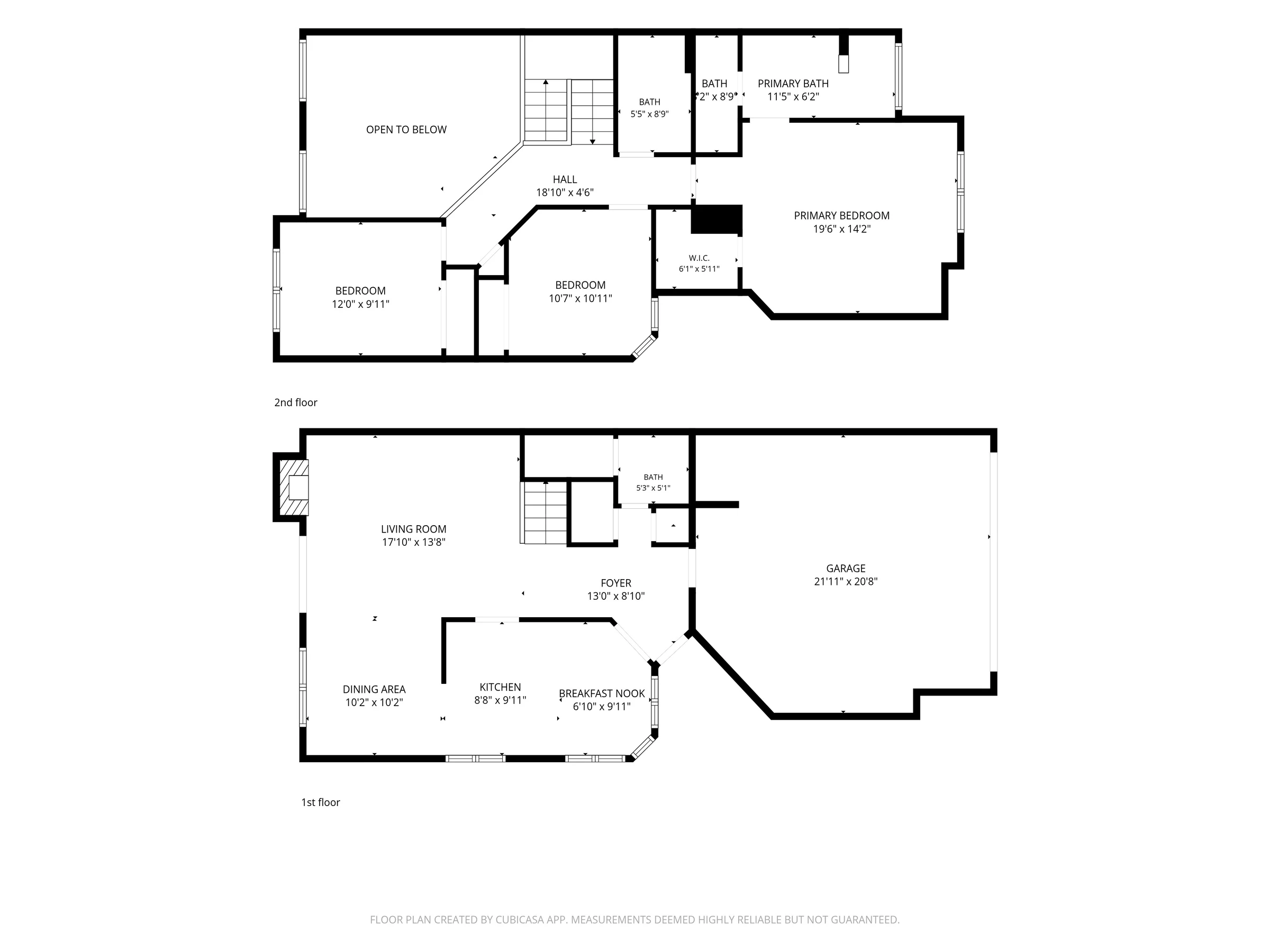 First + Second Floor floor plan, 34761 Comstock Common, Fremont